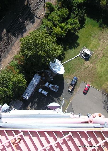 Ariel view of Scientific Atlanta 10M antenna